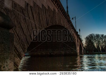 Kew Bridge In West London, Listed Bridge Over The River Thames