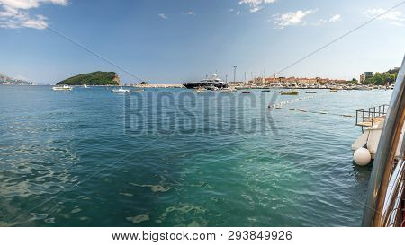 Boat Trip Along The Coast Of Budva In Montenegro