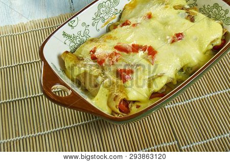 Creamy Pepperjack Chicken Enchiladas