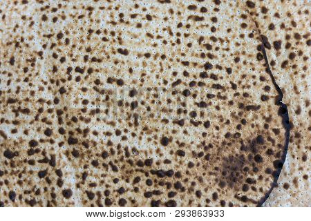 Background Of Matzo On Pesah Matzoth, Textured, Macro, Israel,