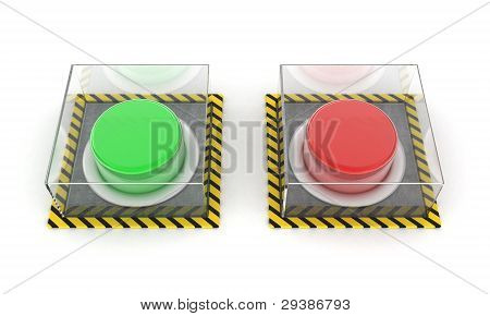 Tasto verde e rosso