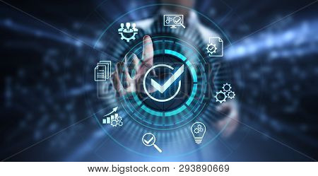 Standards Quality Assurance Control Standardisation And Certification Concept.