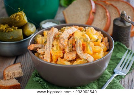 Azu - Pork Stew With Potatoes And Pickled Cucumbers, Horizontal