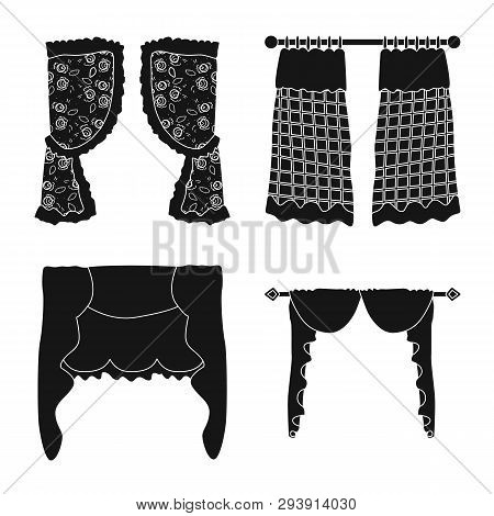 Vector Design Of Garter And Blinds Symbol. Collection Of Garter And Drapery Stock Vector Illustratio