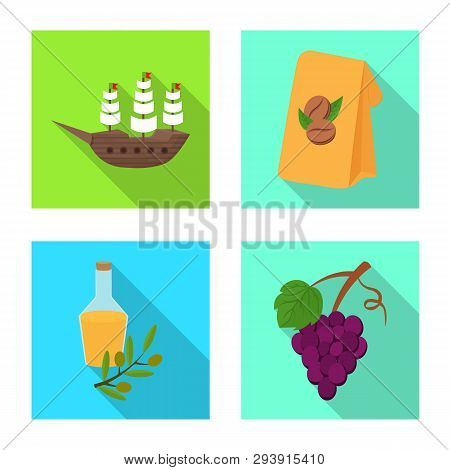 Vector Design Of  And Historic Icon. Set Of  And Country Vector Icon For Stock.