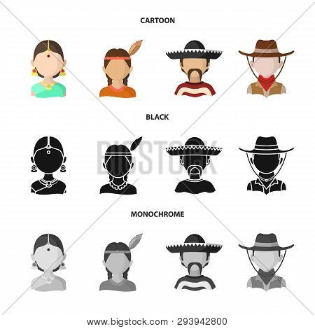 Vector Design Of Imitator And Resident Sign. Set Of Imitator And Culture Vector Icon For Stock.