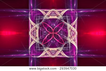 Digital Generated Image In The Form Of Abstract Geometric Shapes Of Various Shades And Colors For Us