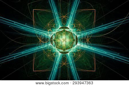 Digital Generated Image In The Form Of Abstract Geometric Shapes Of Various Shades And Colors For Us