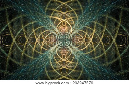Digital Generated Image In The Form Of Abstract Geometric Shapes Of Various Shades And Colors For Us
