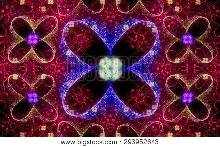 Digital Generated Image In The Form Of Abstract Geometric Shapes Of Various Shades And Colors For Us