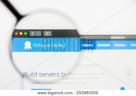 San Francisco, California, Usa - 29 March 2019: Illustrative Editorial Of Octopus Deploy Website Hom