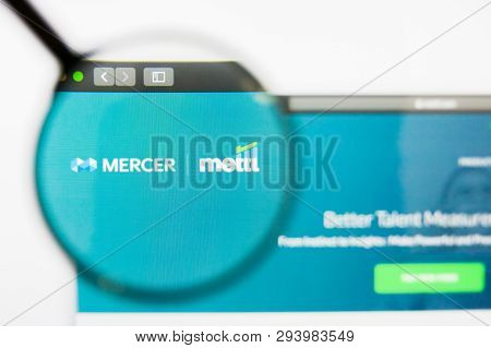 San Francisco, California, Usa - 29 March 2019: Illustrative Editorial Of Mercer Metti Website Homep