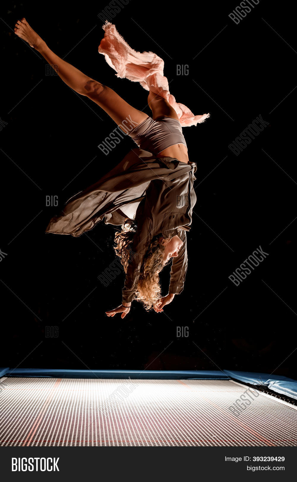 Beautiful Woman Jumps Image & Photo (Free Trial) Bigstock