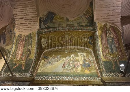 Murals Under The Dome In The Church Of The Holy Savior Outside The Walls. Second Name Of It Now Is T