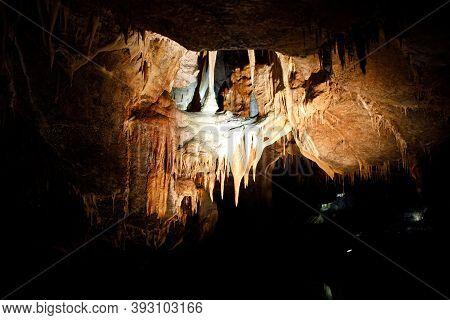 Natural Marble Arch Cave Underground, Fermanagh, Northern Ireland. Filming Location For Many Films A