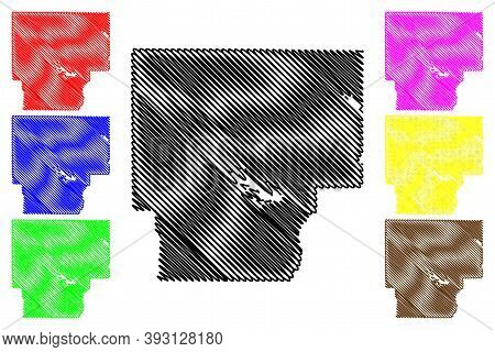 Claiborne County, Louisiana (u.s. County, United States Of America, Usa, U.s., Us) Map Vector Illust