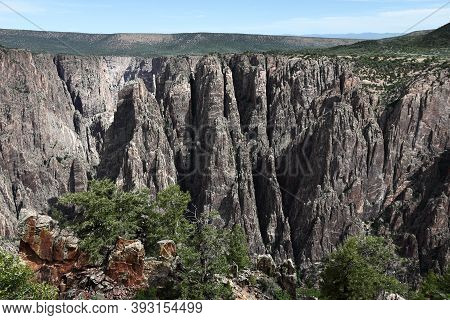 Black Canyon Of The Gunnison National Park In Usa. Colorado Nature.