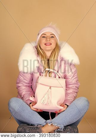 Total Pastel Outfit. Tender Combination. Matching Accessories. Fashion Accessory. Girl Adorable Mode