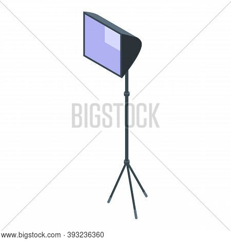 Cinema Light Softbox Icon. Isometric Of Cinema Light Softbox Vector Icon For Web Design Isolated On 