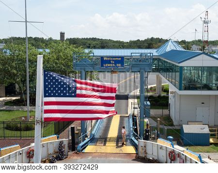 Lewes, Usa - June 10, 2019: Access To The Ferry From Cape Henlopen To Cape May.