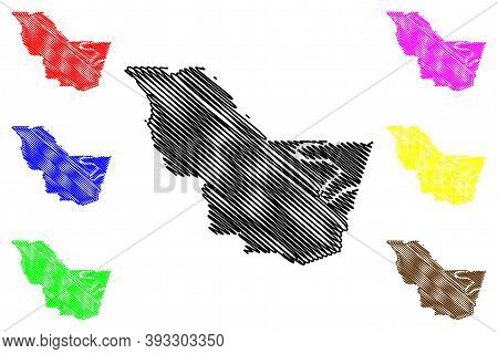 Iberville County, Louisiana (u.s. County, United States Of America, Usa, U.s., Us) Map Vector Illust