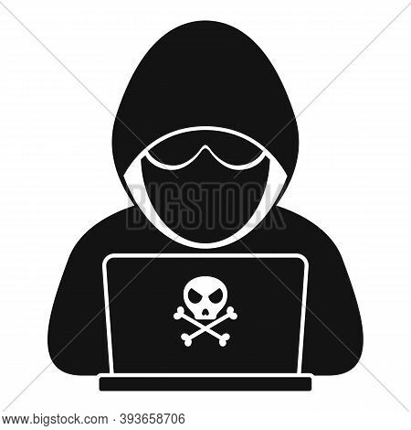 Modern Hacker Icon. Simple Illustration Of Modern Hacker Vector Icon For Web Design Isolated On Whit
