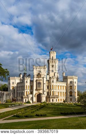Hluboka nad Vltavou castle in Southern Bohemia, Czech Republic