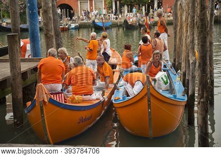 Venice, Italy, 4 September 2016. Venice Historical Regatta (regata Storica).