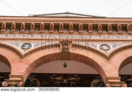 Madrid, Spain - October 24, 2020: Palacio De Velazquez Or Velazquez Palace In Buen Retiro Park Durin