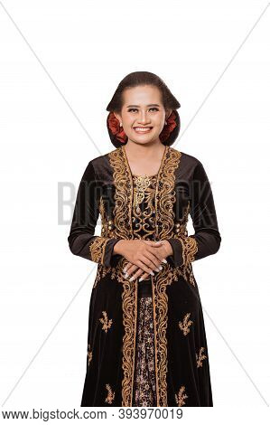 A Portrait Of A Costume Traditional Javanese Woman