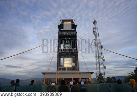 Yala, Thailand-30 October 2020 : New Landmark In Betong At Sky Walk At Aiyerweng (tower Scenic Sea O