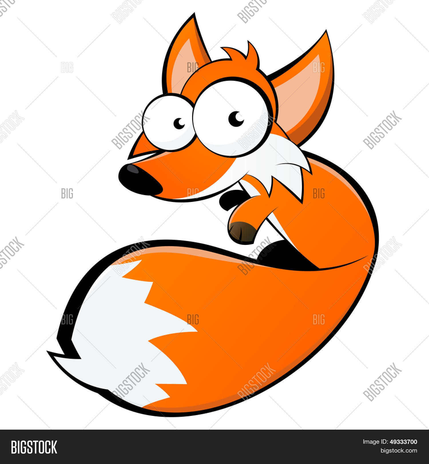 Funny Cartoon Fox Vector & Photo (Free Trial) | Bigstock