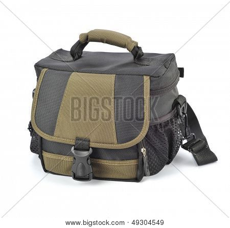 Foto borsa su un bianco