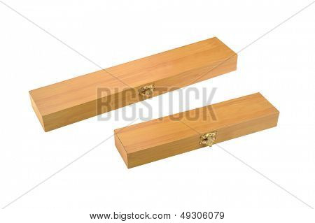 Dva obdélníkové dřevěný box