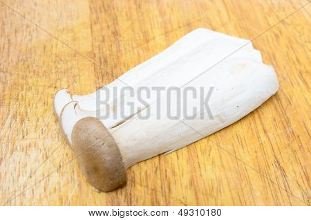 Eringii Mushrooms On The Chopping Block