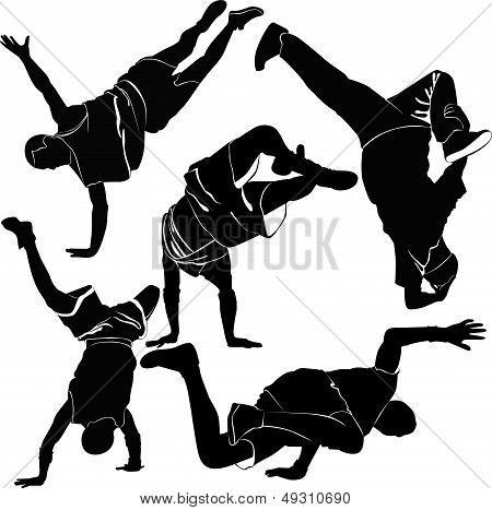breakdance silhouette break dance