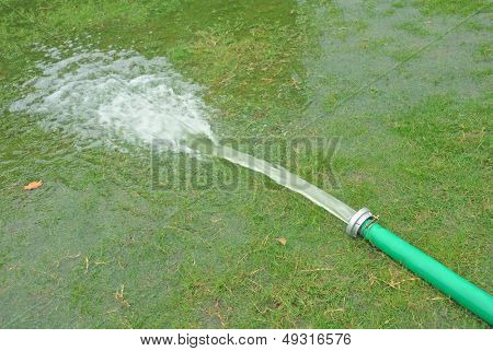 feltet hosepipe sprinkler græs