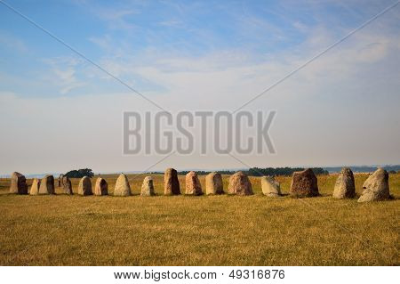 Summer evening at Ales Stenar, Sweden