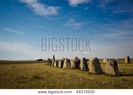 Summer evening at Ales Stenar, Sweden