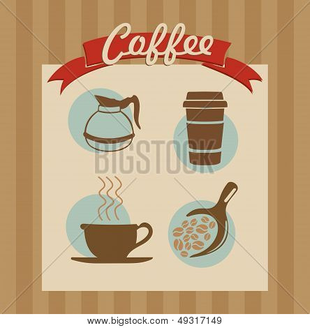 Coffee Label Set Poster