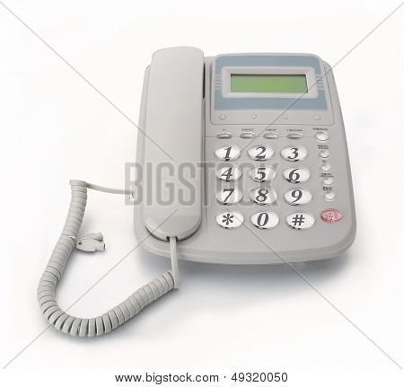 Jogo de telefone digital, no gancho