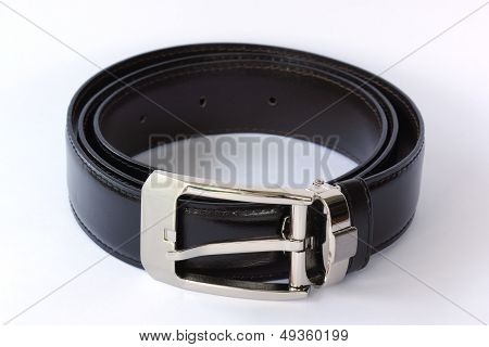 Men's leather belt