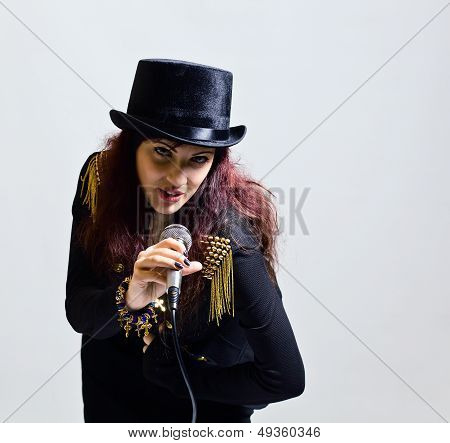 Girl With Microphone