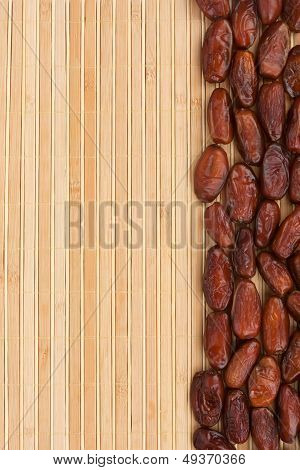 Dried Finik  Lying On A Bamboo Mat