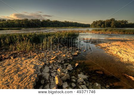 River Rapids Sunset