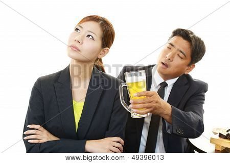 Dissatisfied woman