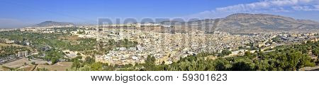 Panorama from the city Fes in Morocco Africa