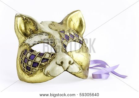 Venitian Cat Carnivale Mask