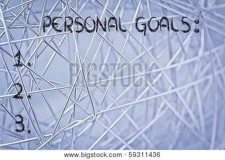 Empty List Of Personal Resolutions And Self Improvement Goals