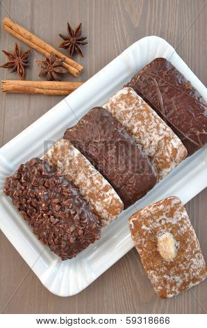 German Gingerbread Lebkuchen Cookies for Christmas